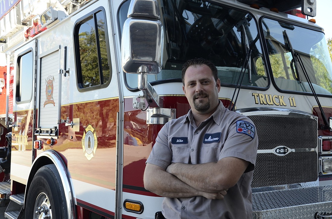 Michael Naletko has been working for Sarasota County's fleet division services for four-and-a-half years. Photo by Jessica Salmond