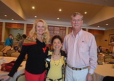 Susan Phillips, event organizer Susan Landau and Steve Branham