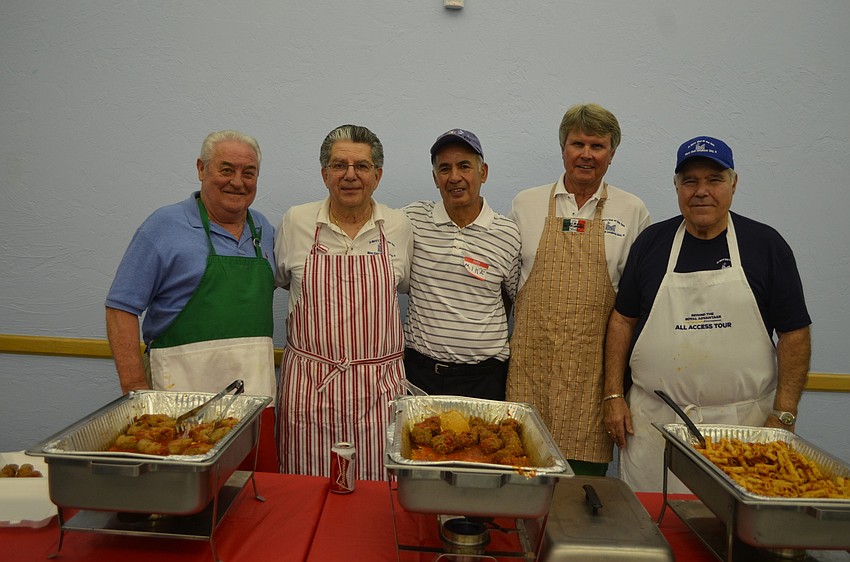 Italian Night committee Gino DelPup, Leonardo Distefano, Mike Ortega, Don Prola and Joe Zampino