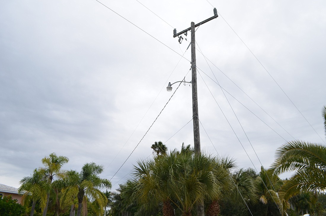 Outages are reported in the Sleepy Lagoon neighborhood of Longboat Key.