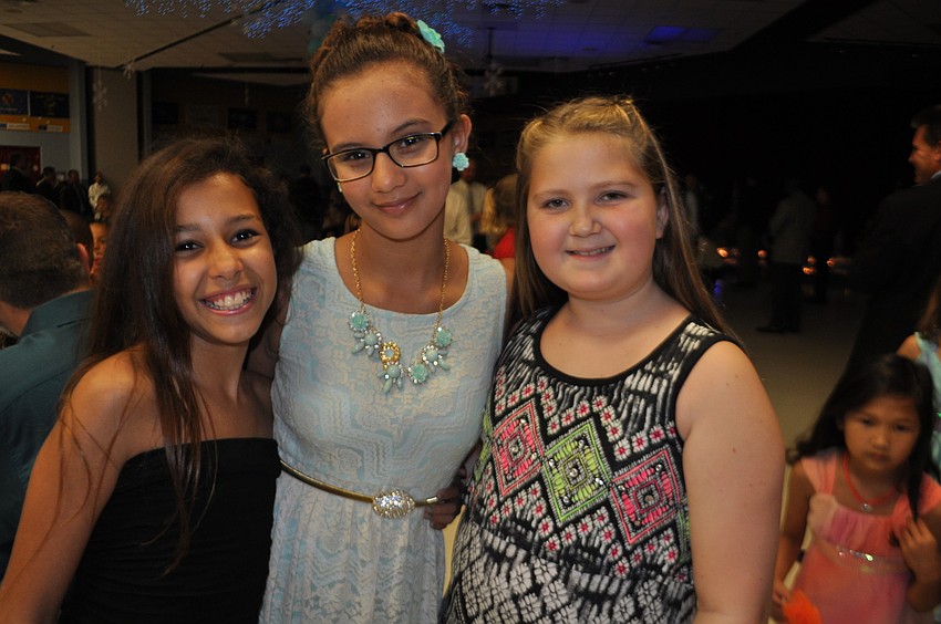 Michelle Fegan, Cemia Gough and Lexi Tibbets-Black are in fifth grade.