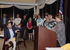 Siesta Key Chamber Executive Director Debra Lynn-Schmitz welcomes the 2015 board of directors.