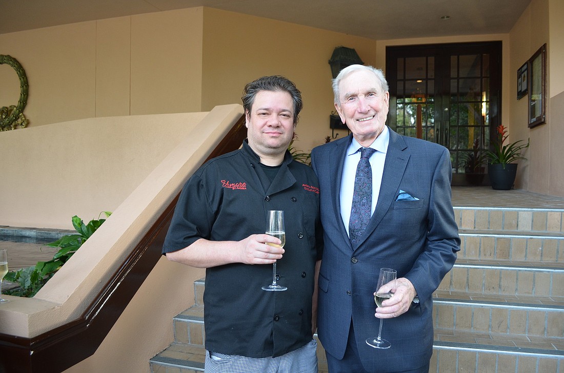 Executive chef Andrea Bozzolo and owner Howard Rooks. Photo by Kristen Herhold