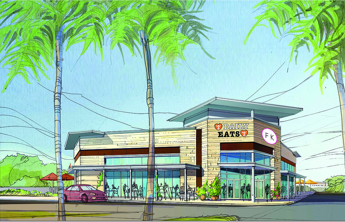 Daily Eats will be in the same 6,600-square-foot building on Cooper Creek Boulevard and University Parkway across from the Mall at UTC. Courtesy rendering