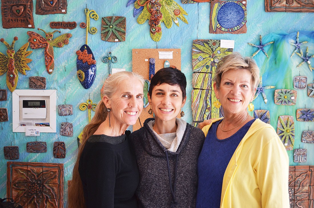 Nancy Taylor, Brandy Boyd and Judi Light create and sell their work at the new visual art oasis, simply titled The Cottage, in Nokomis.