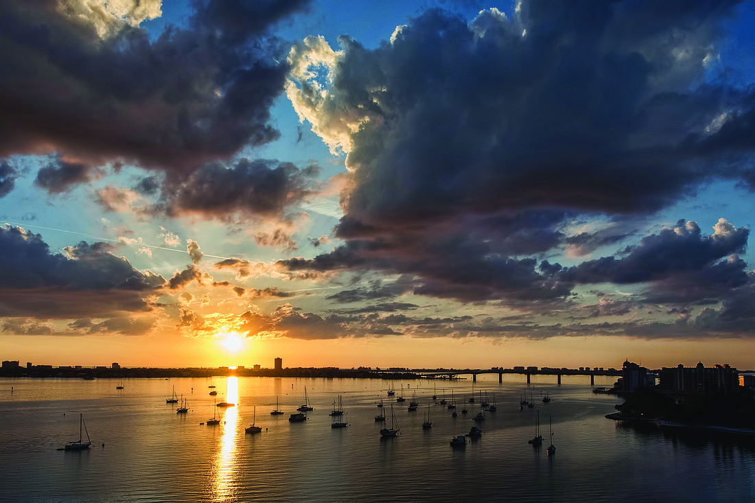 Bruce Lehman submitted this sunset photo, taken from a condo overlooking Sarasota Bay.
