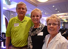 Stoneybrook residents Ken and Nancy Allen with Barbara Tierney.