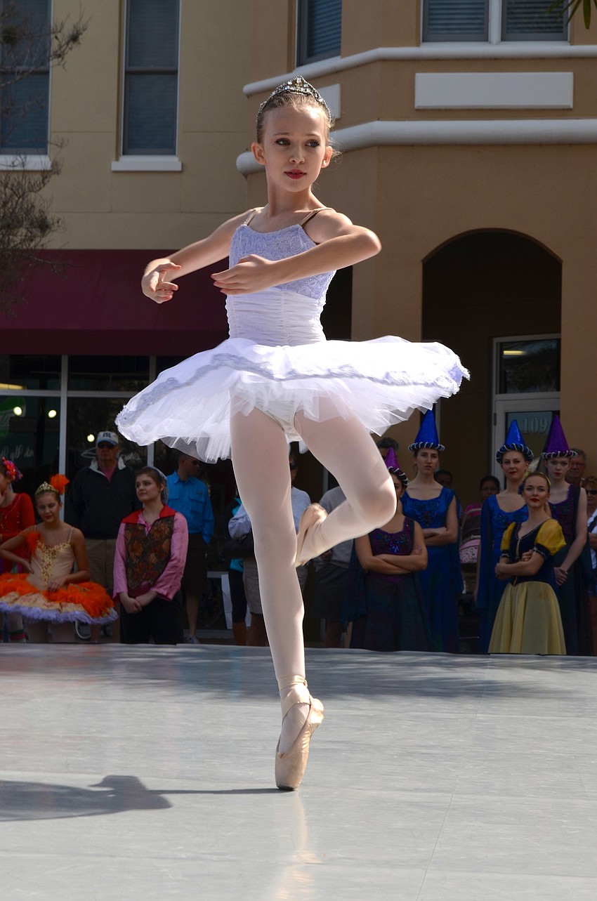 Ballerina Alexia King focuses on her next move.