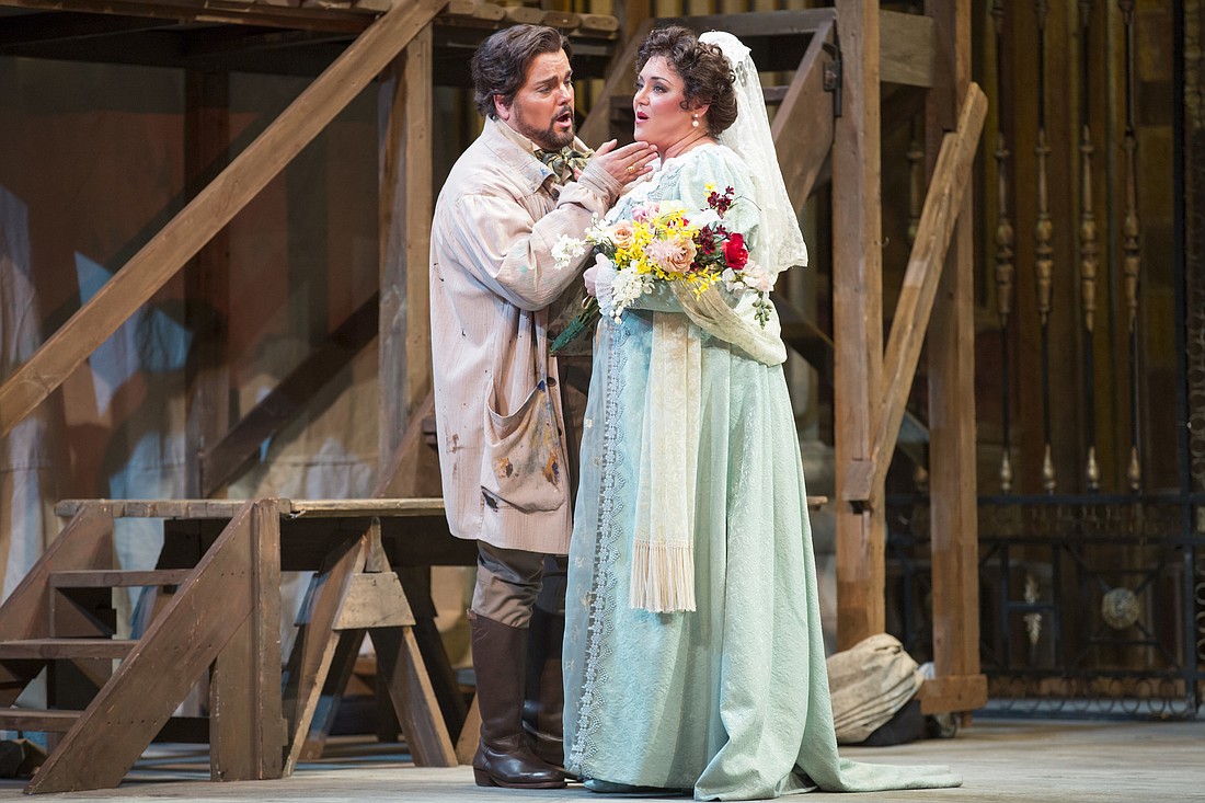 Rafael Davila and Kara Shay Thomson star in Puccini's "Tosca."