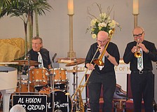 Al Hixon, Tim Robinson and Dick Hamilton perform â€œAmazing Grace.â€