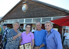 Owner Judy Fryer, manager Amy Blair, owner Philip Needs and operations director Bruce Flynn