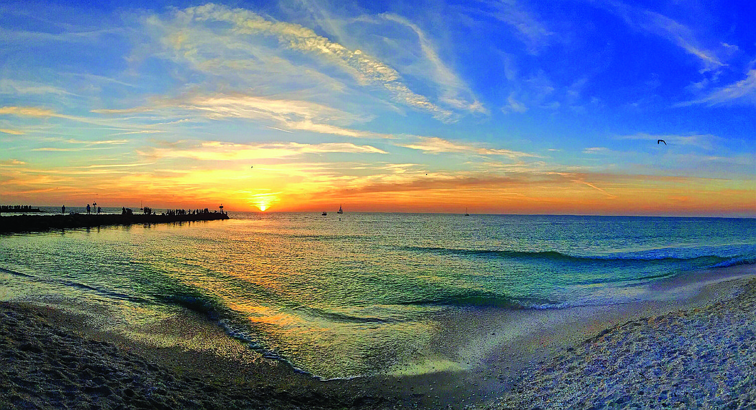 Patricia Orzechowski submitted this sunset photo, taken on Nokomis Beach.