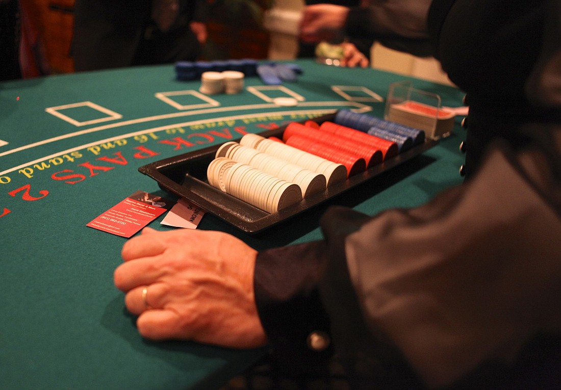 This year's event features a variety of casino games.