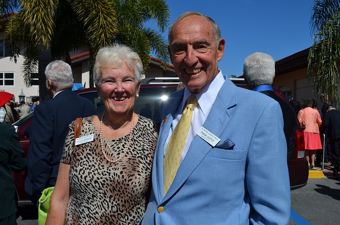 Ellie and Frank Gooch attended the Anniversary Mass Feb. 7. Photo by Amanda Morales
