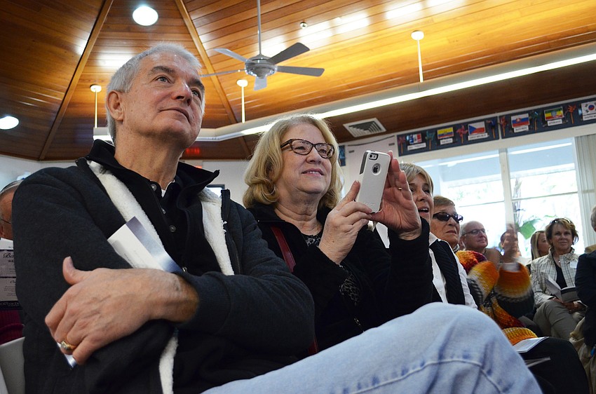 Steve and Mary Coburn attended to watch their grandson perform at Grandfriends' day at Out-of-Door Academy.