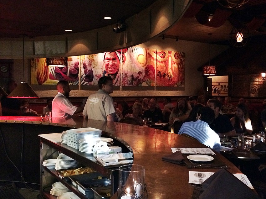 Chef Darwin Santa Maria and Cigar City Brewingâ€™s Travis Kruger welcome the sold out crowd to Darwinâ€™s Beer Dinner Wednesday, May 7, at Darwinâ€™s On 4th.