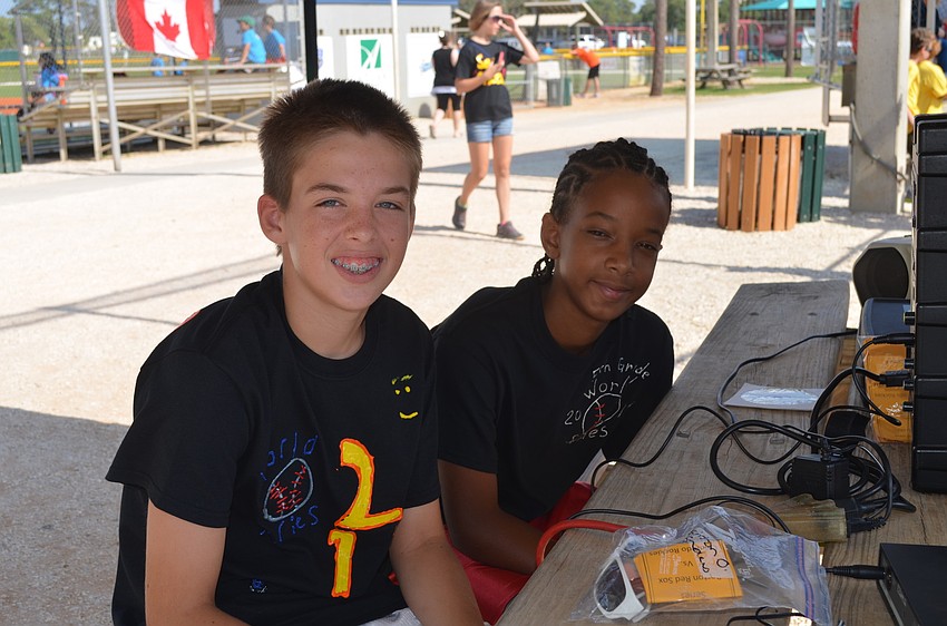 Announcers Kalil Johnson and Ashton Orton