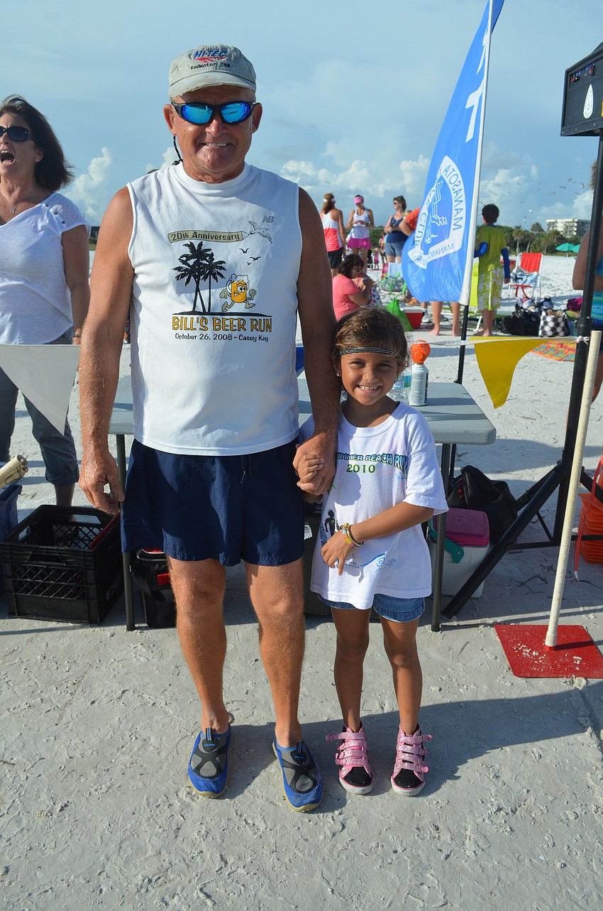 Bill and Asiah Menard ran togther.