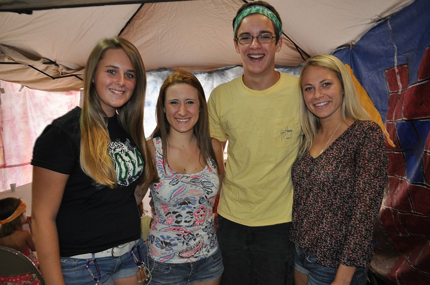 Meghan Neu, Danielle Tomasso, Nate Gross and Amanda Baar act as counselors.