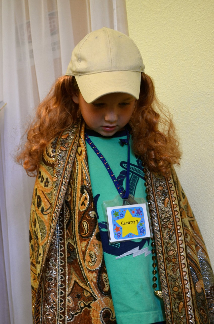 Cameron Yates plays a role in a short play.