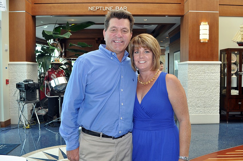 Host Bob Harrigan and his wife Susan