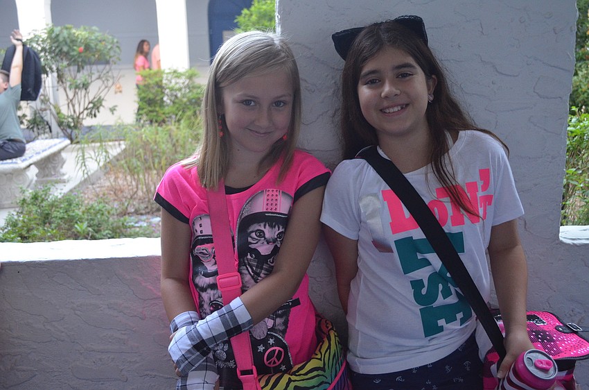 Sierra Smith and Antonia Forlenza wear new outfits for their first day of fifth grade.