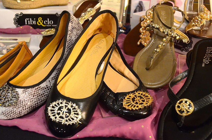The event featured shoes, makeup and other accessories for attendees to browse.