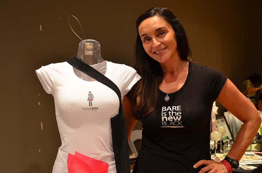 Angie Solomos represented the LunchBox waxing salon.