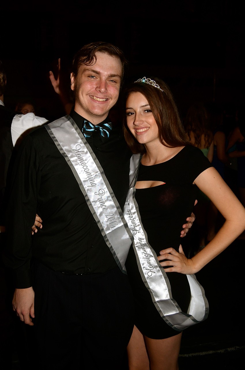 Sophomore prince Hayden Price and princess Shelby Haskins.
