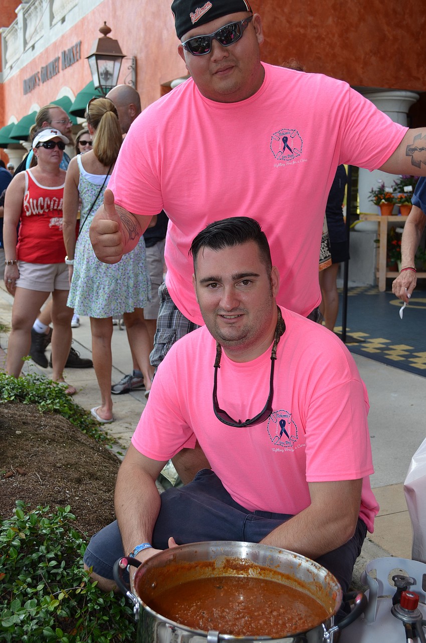 Paul Lauffer and Dan Oâ€™Conner are the cooks behind the first entry for the Nokomis Volunteer Fire Department.