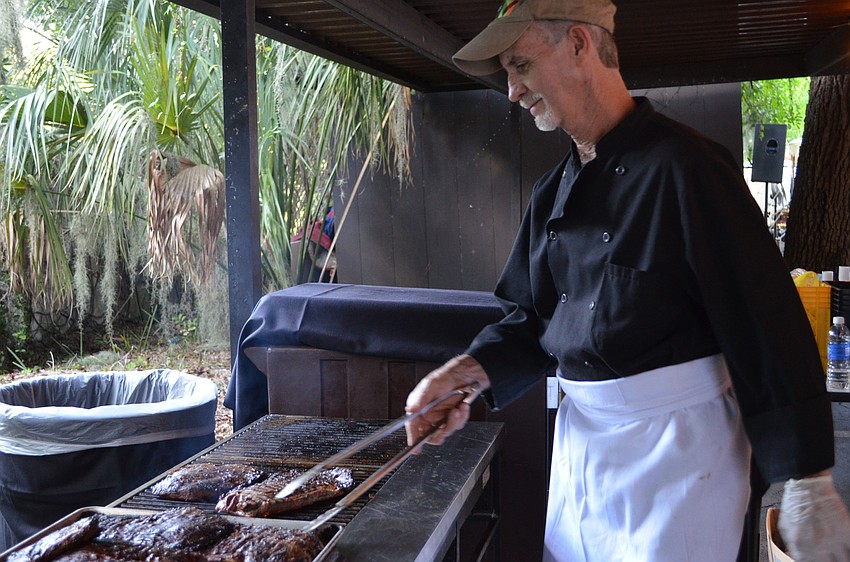 Steve Rogers grills soy and ginger marinated flank steak from Michaelâ€™s on East.