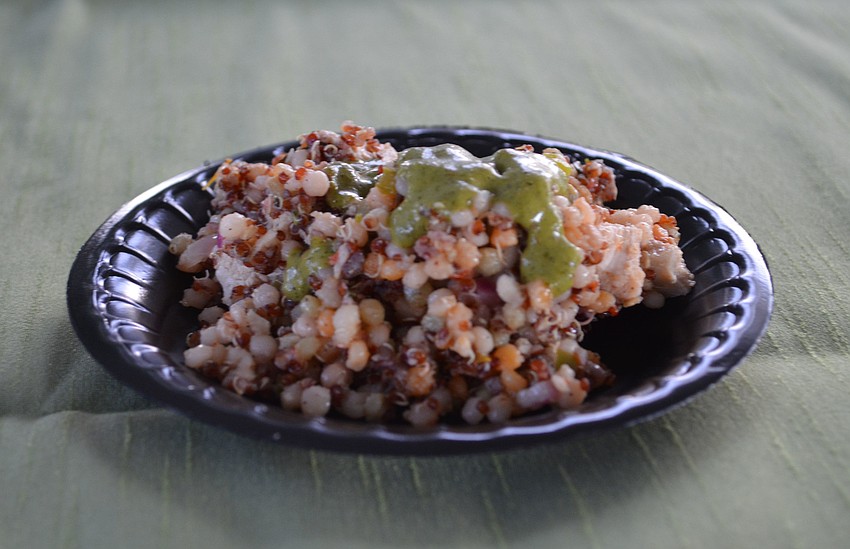 Darwinâ€™s Chimichurri Chicken and Quinoa.