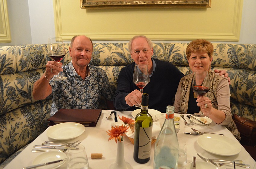 Lou Rehak with Mark and Karen Weber