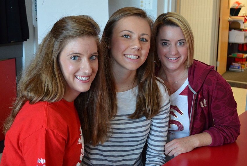 Kelsey Wilson, Ashley Light and Amanda Chandler.