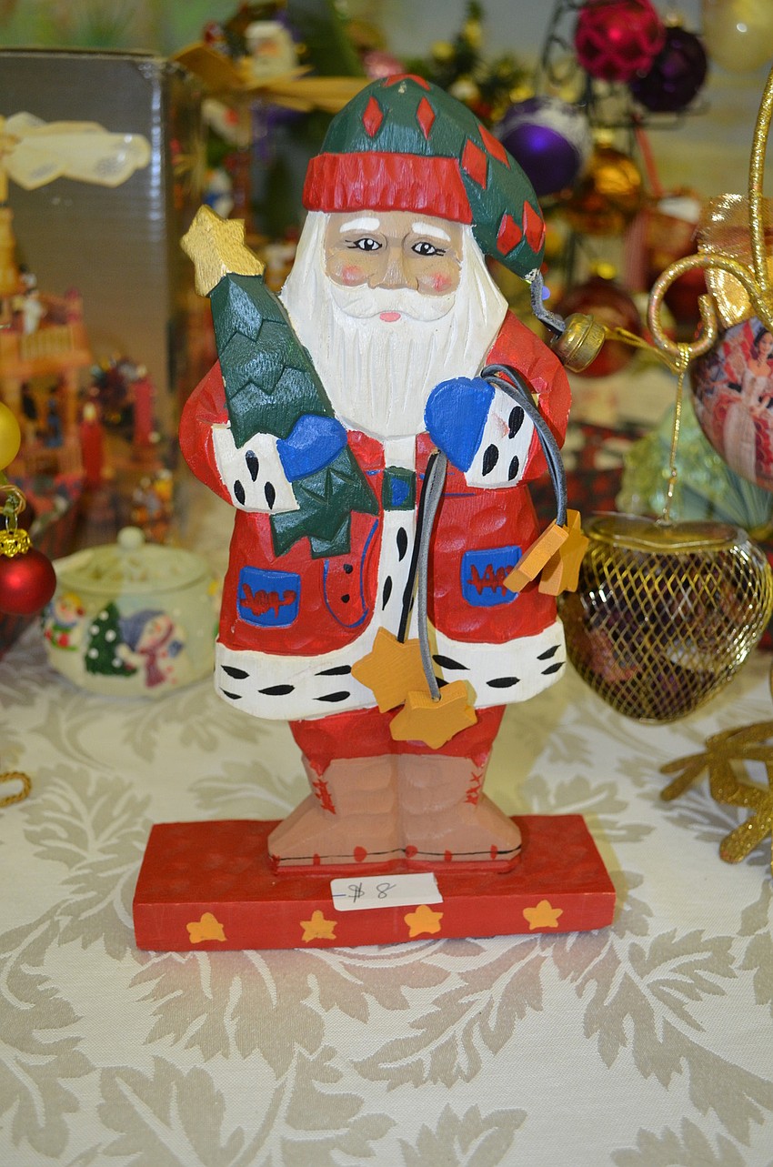 The products for sale at the bazaar included Christmas decorations, fair trade items, jewelry and baked goods.