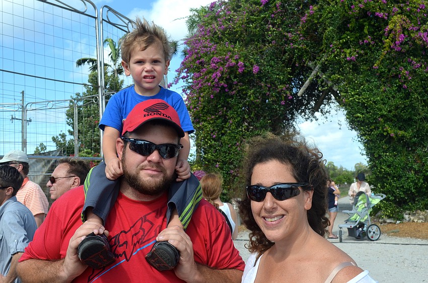 Harlynn Armstrong enjoys the circus with his father, Michael, and mother, Heather Spaier.