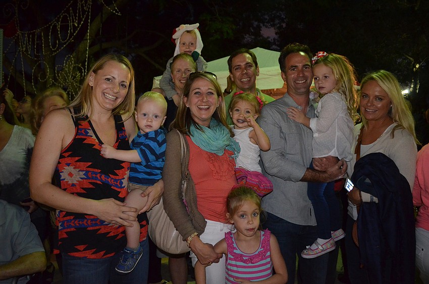 Amie, Declan, Owen and Mike Boyle, Christy, Lily, Ella and Darren Brucksieker and Anthony, Gigi and Lucretia Tuffile