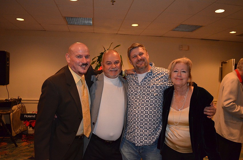 Jeffrey Gilbert, Dan Oâ€™Neil, artist Steve Barton and Debra Navarro, of Wyland Galleries