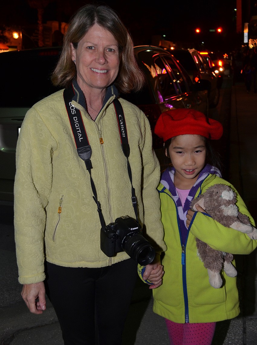 Karen and Treiu Smith attend the Southside Village Holiday Stroll.