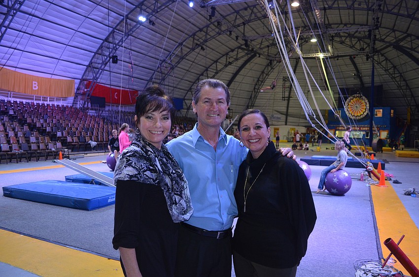 Dolly Jacobs, co-founder and associate director of Sailor Circus Academy, co-founder and CEO Pedro Reis, and managing director Jennifer Mitchell