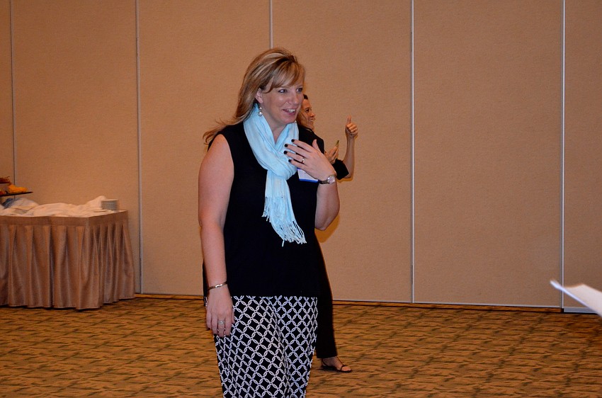 Jennifer Horvat received a volunteer award for her time and commitment to the group.