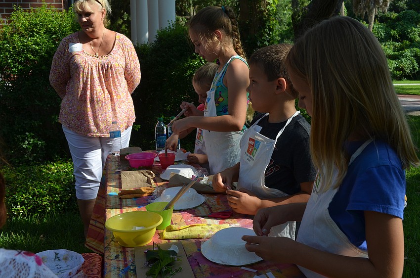 The group worked outside by the bay on the Conservation Foundationâ€™s park.