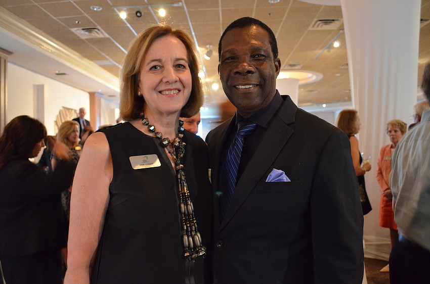 Selby Gardens Chief Development Officer, Ann Logan and George Augustin.