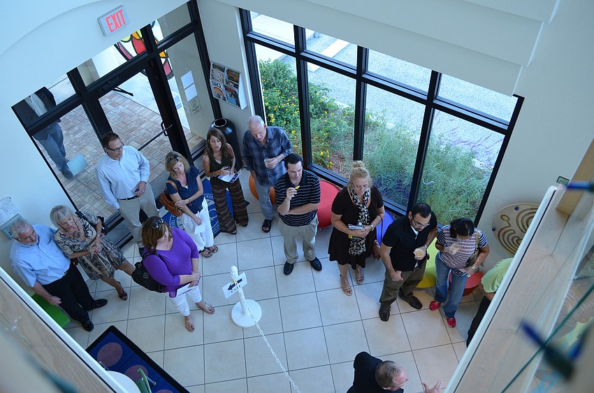 Guests were given a tour of the Child Protection Center and the services the center offers.