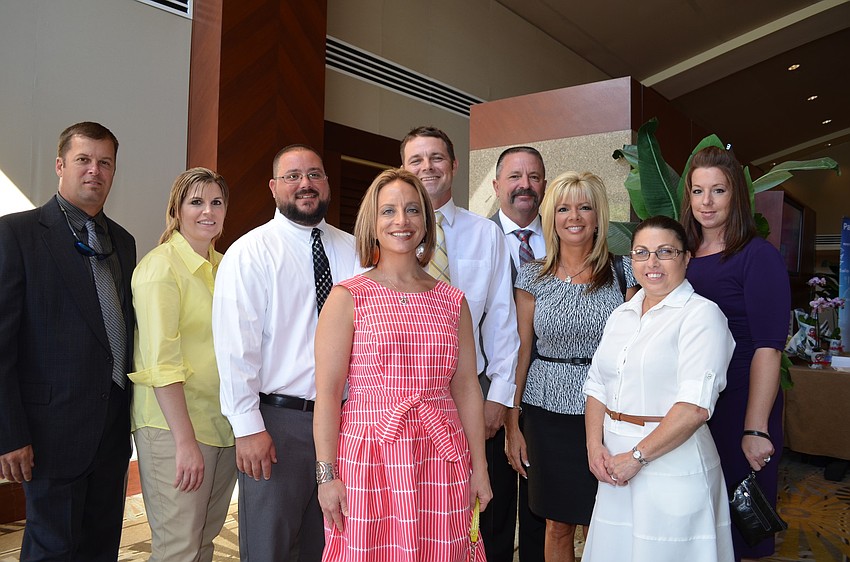 Staff members from Wentzelâ€™s Heating, Air and Electric were given a top honor from the chamber at the luncheon.
