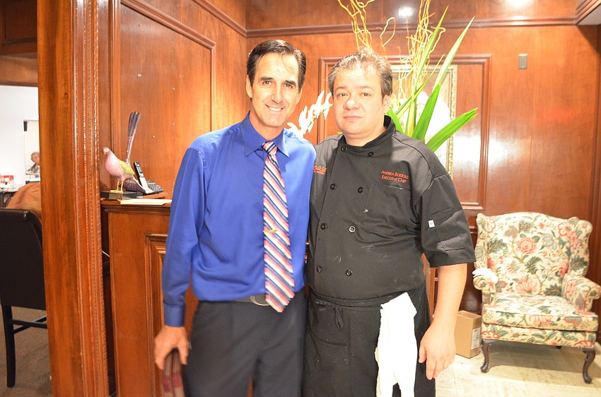 Manager Tito Vitorino and Executive Chef Andrea Bozzolo