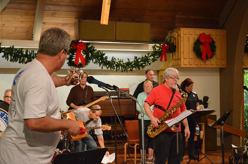 Gary Reinstrom leads the band through the song's bridge into the second chorus.