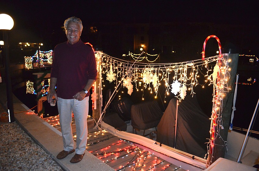 Tim Vitro in front of his dock