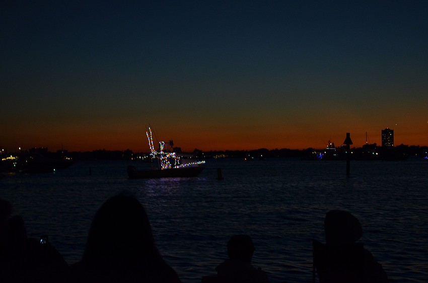 Boats in the parade began at City Island and made their way down the bay to Marina Jack and Bayfront Park.