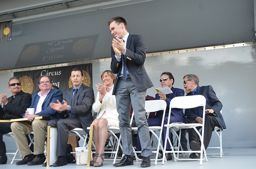 Louis Ducruet accepted the award on behalf of his grandfather, H.S.H the Prince Rainier III of Monaco.